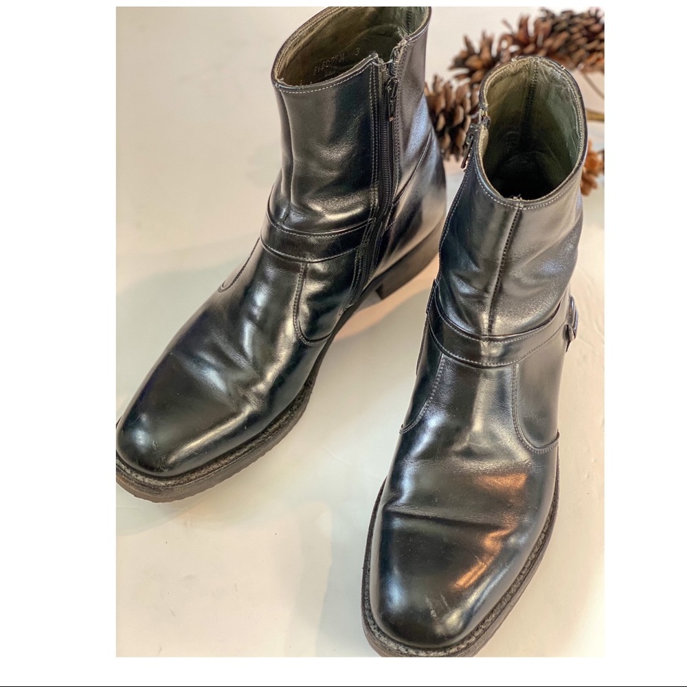 Vintage Breather Wright Black Ankle Boots